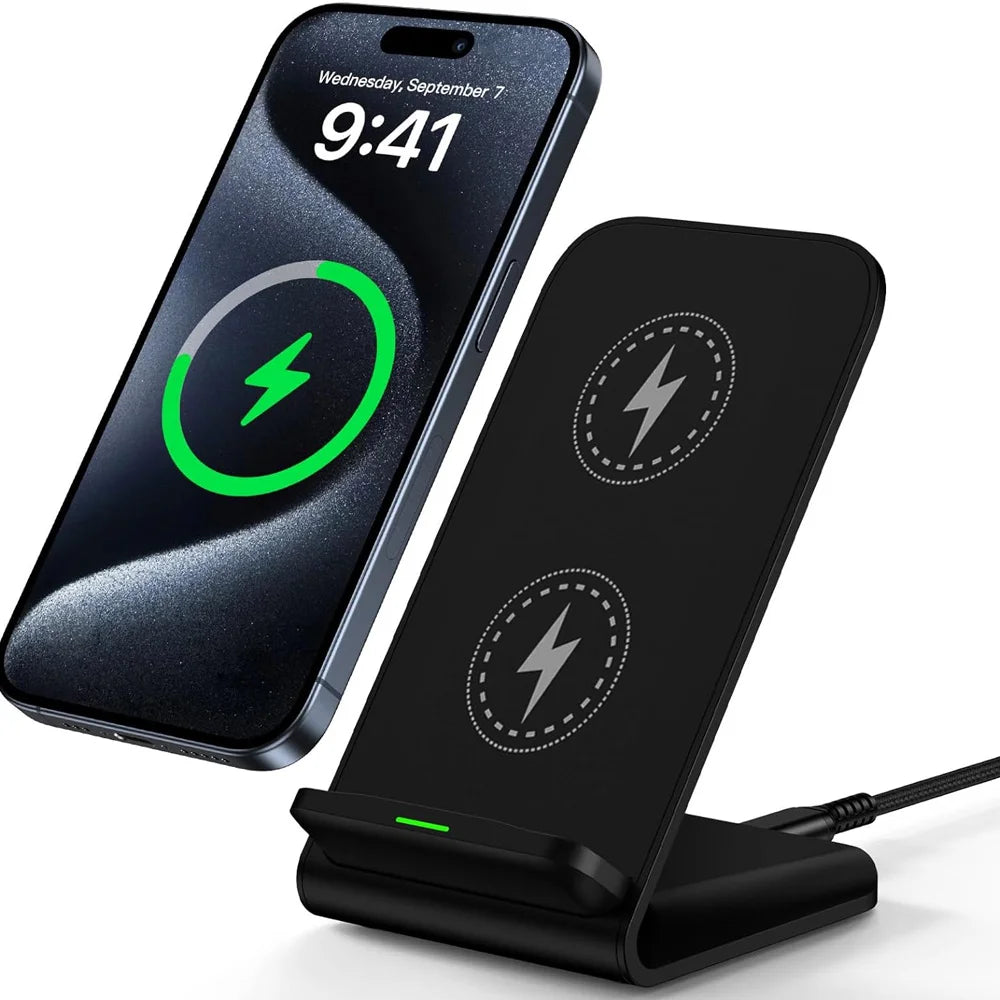 30W Fast Wireless Charging Stand With LED Indicator