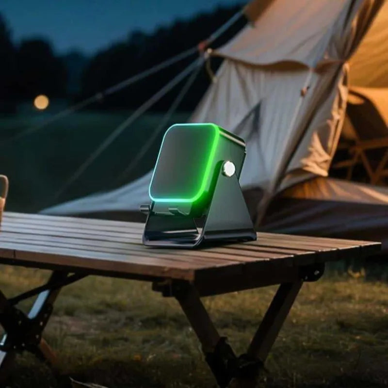 Wireless RGB Speaker Phone Stand – Portable Surround Sound