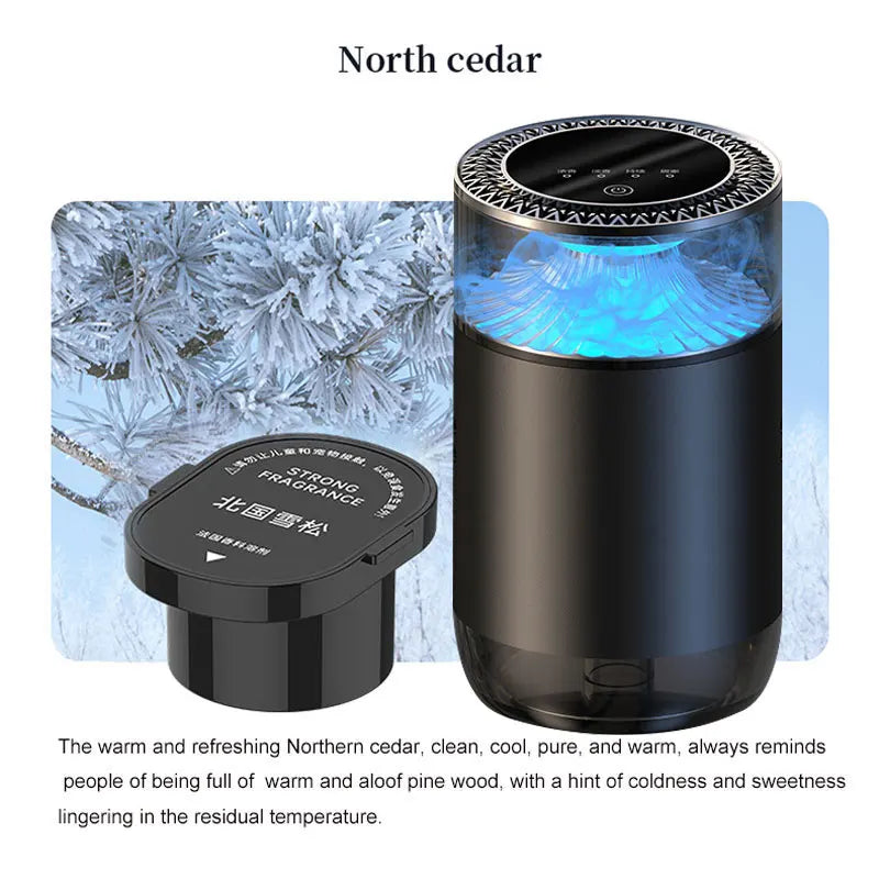 diffusernorthcedar Color Smart Car Mist Diffuser With Ambient Light Air Freshener