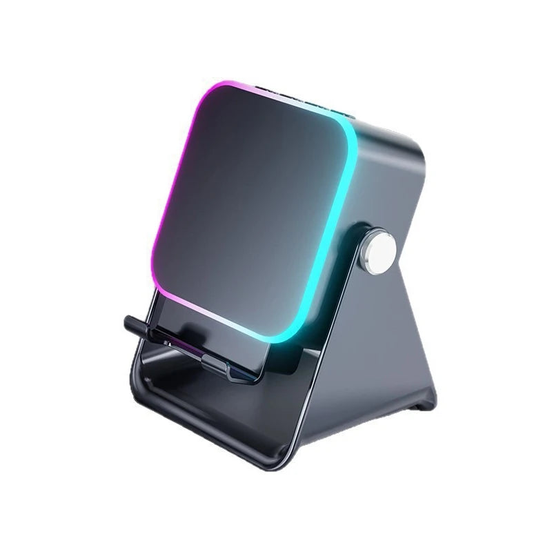 Black Color Wireless RGB Speaker Phone Stand – Portable Surround Sound