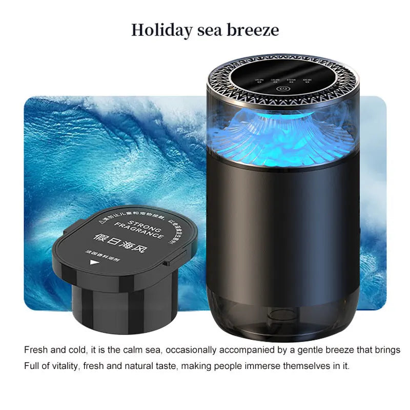diffuserseabreeze Color Smart Car Mist Diffuser With Ambient Light Air Freshener
