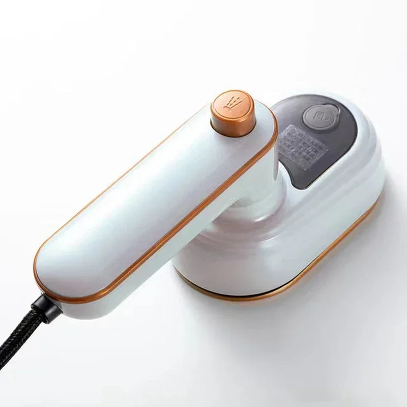 White Color Mini Handheld Garment Steamer Iron – Portable Wet & Dry