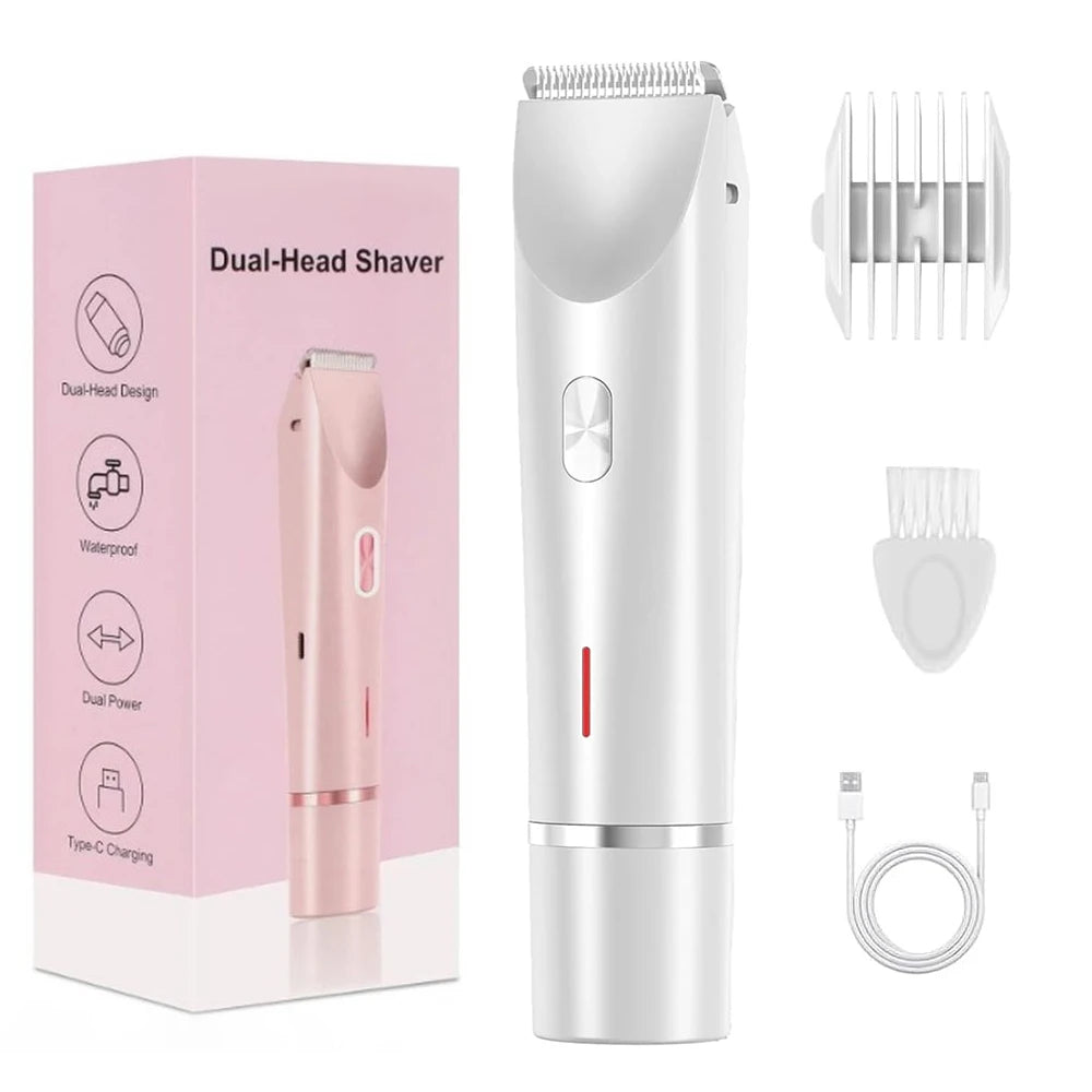 white Color Women’s Electric Bikini Trimmer Razor – Wet & Dry Rechargeable