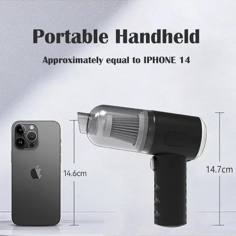 Cordless Mini Car Vacuum Cleaner 9000Pa USB Rechargeable