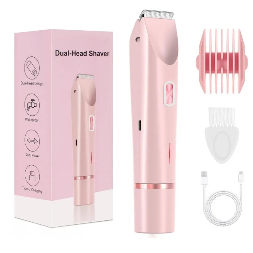 pink Color Women’s Electric Bikini Trimmer Razor – Wet & Dry Rechargeable