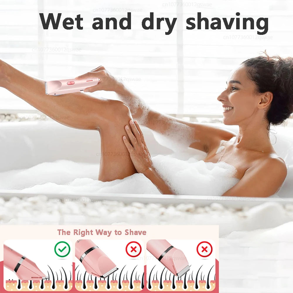 Women’s Electric Bikini Trimmer Razor – Wet & Dry Rechargeable