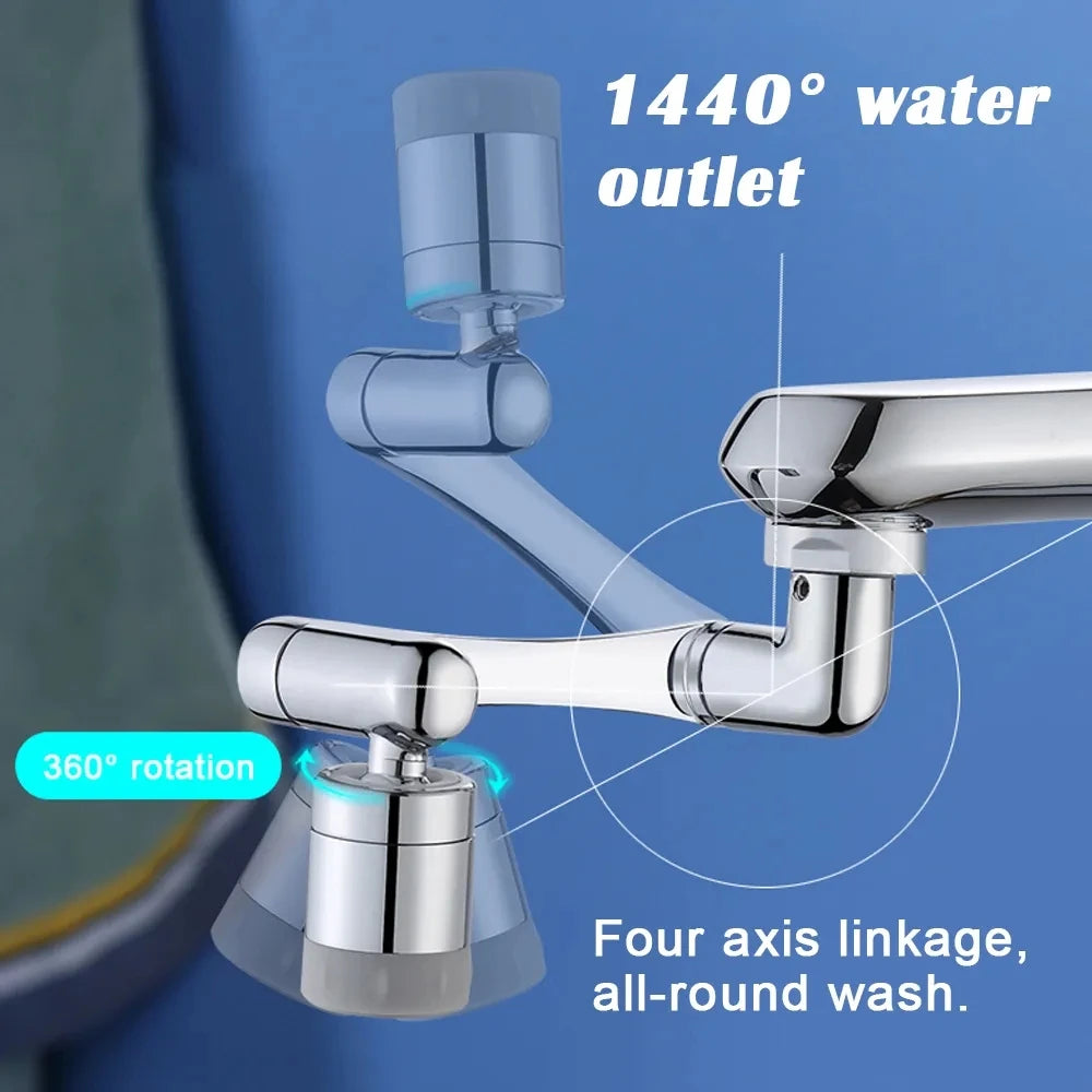 1080° Rotating Faucet Aerator – Dual-Mode Anti-Splash Sprayer