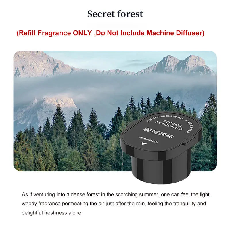 refill forest Color Smart Car Mist Diffuser With Ambient Light Air Freshener