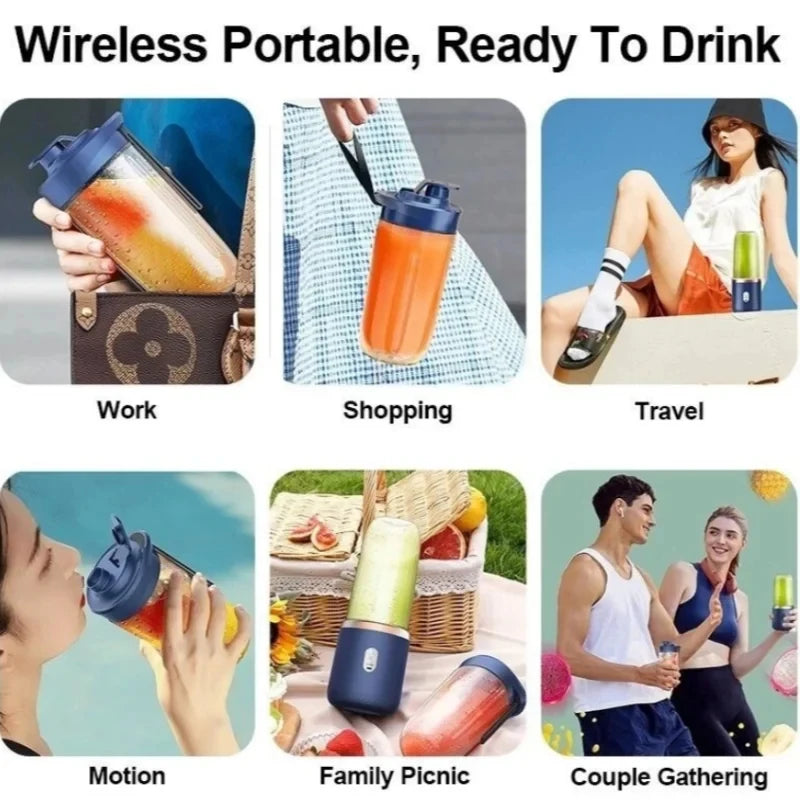 Portable Electric Fruit Juicer Blender 400 ml