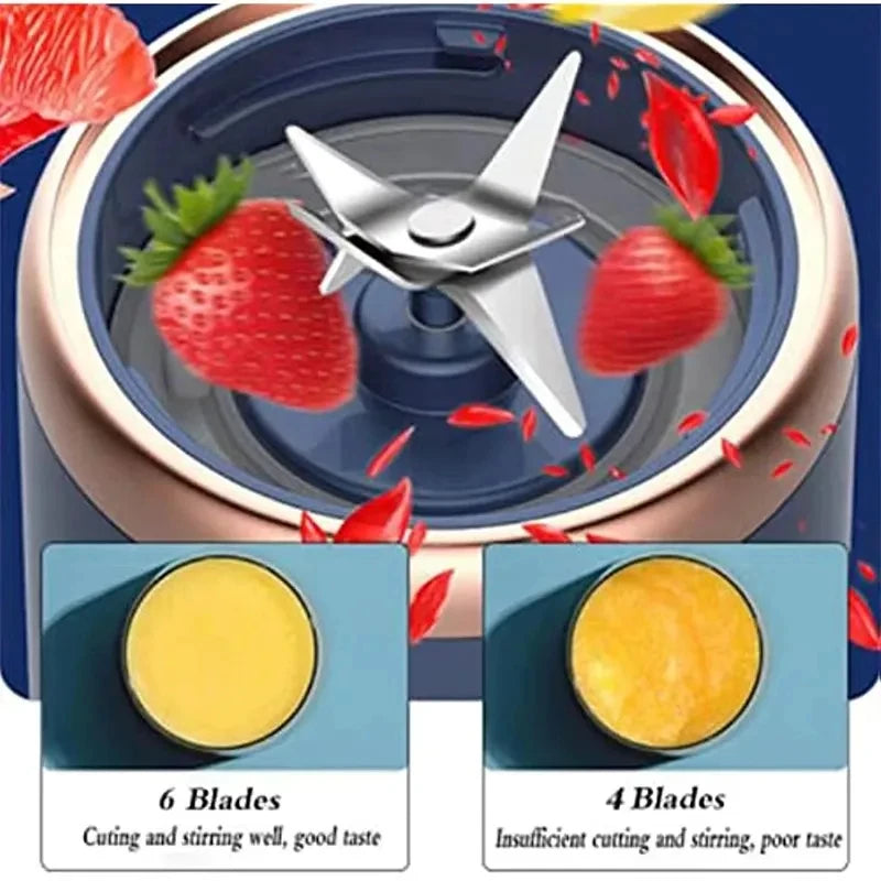 Portable Electric Fruit Juicer Blender 400 ml