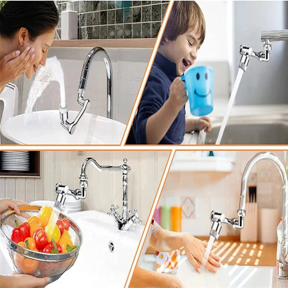1080° Rotating Faucet Aerator – Dual-Mode Anti-Splash Sprayer