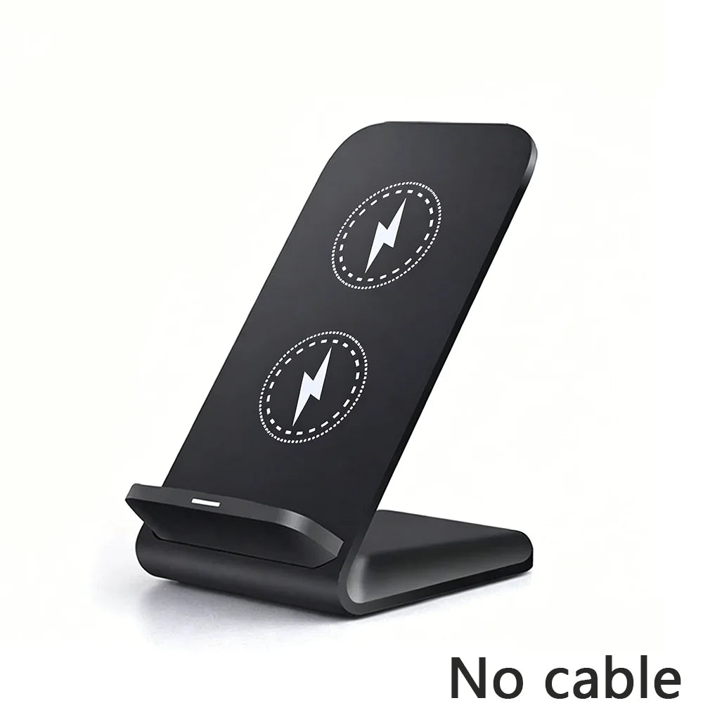 Black no cable Color 30W Fast Wireless Charging Stand With LED Indicator