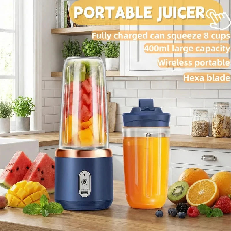 Portable Electric Fruit Juicer Blender 400 ml