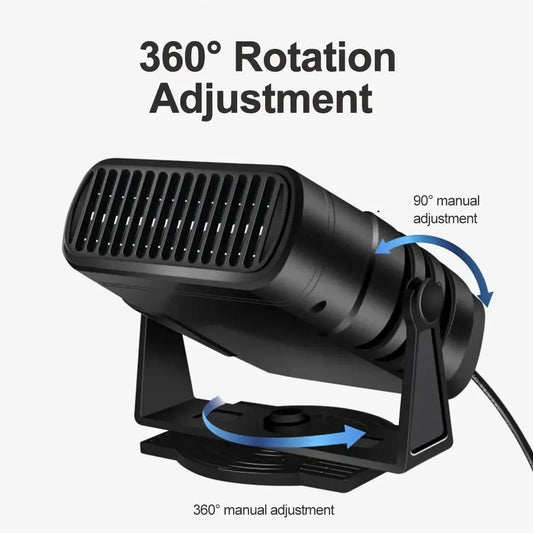 Portable Windshield Defroster Car Heater Cooling Heating Fan 12V/24V 120W