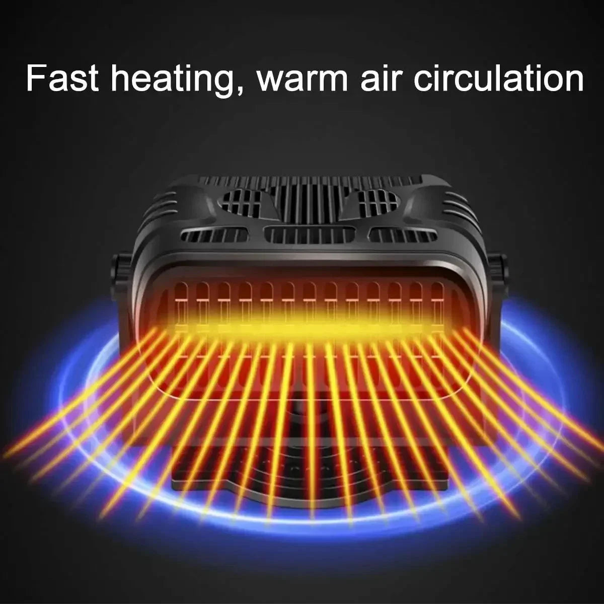 Portable Windshield Defroster Car Heater Cooling Heating Fan 12V/24V 120W