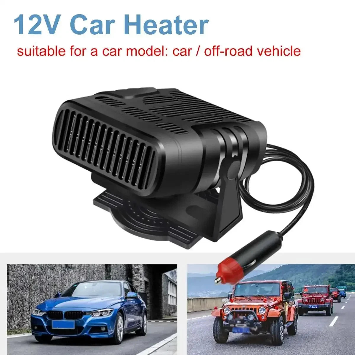 Portable Windshield Defroster Car Heater Cooling Heating Fan 12V/24V 120W